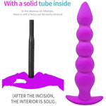Silicone Anal Beads Inflatable Butt Plug Sex Toys For Men Women And Couples Purple
