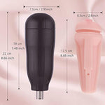 Automatic Sex Machine Male Masturbator Cup 3Xlr Attachment For Men Realistic Look & Feel Pussy Pocket Cat Adult Sex Toy, Sex Machine Attachments