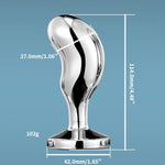 Anal Dilator Sex Toys For Massage Prostate Stainless Steel Anal Plugs For Anal Training Beaded Butt Plugs For Men And Women (S)