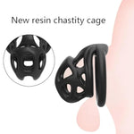 New Chastity Cage Es6 Male Chastity Device With 4 Rings Penis Resin Cock Cage Small Chastity Cage Lock Design Lightweight Chastity Cage For Man Penis Bondage Exercise Male Sex Toy?Nub?