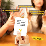 Truth Or Dare & Consequences Card Game For Adults - 250+ Card Game For Adult Game Nights With Friends And Family - Board Games For Adults For Bachelorette Party, Travel, Family Fun