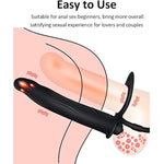 Vibrating Cock Ring With 10 Vibration Mode, Strap On Penis Ring Erection Enhancing Strap-On Dildo Butt Plug Vibrator Couples Double Penetration Sm Sex Toys For Men, Adult Male Anal Sex Toy