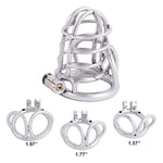 Male Chastity Cage Base Ring 304 Stainless Steel Cage Closed Ring With Scrotal Splitter H740 (1.57''/ 40Mm)