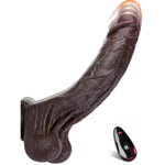 9" Realistic Black Thrusting Moving Dildo Sex Toys - Heated Vibrator Big Bbc Dildo, Suction Cup Riding Dildos For Vagina Anal, Remote Control Adult Toys For Women Men With 7 Thrusting 10 Vibrating