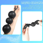 Silicone Analplugs Anal Beads For Women Expandable Butt Plugs For Men With Cock Ring Adult Sex Toys Massage Prostate Or G-Spot
