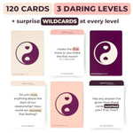 Couples Card Game Perfect For Date Night - The Best Spicy Conversation Cards - 120 Cards - 3 Exciting Levels