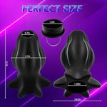 Silicone Hollow Tunnel Anal Plug,Hollow Peep Anal Dilator Enema Butt Plug Bdsm Games Adult Sex Toy?L?