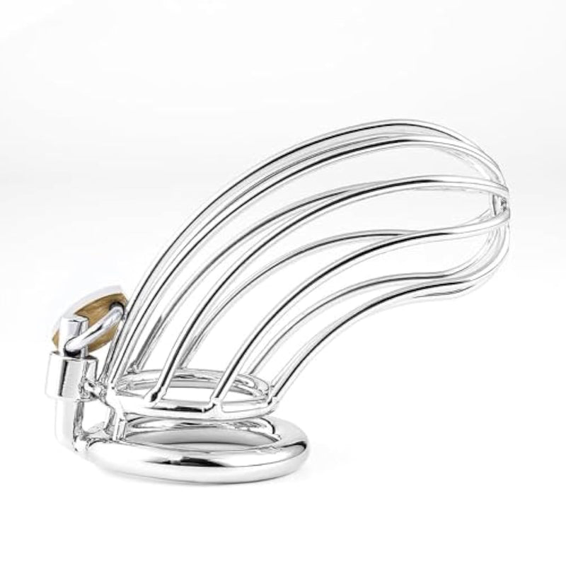 Large Lightweight Chastity Cage By With 4-Way Chastity Belt And 3 Size Rings- Adult Toy For Bondage
