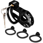 Male Chastity Cage, Chastity Device With 3 Sizes Rings And Invisible Lock For Man Penis Exercise Bondage Gear & Accessories Lightweight Adult Sex Toys