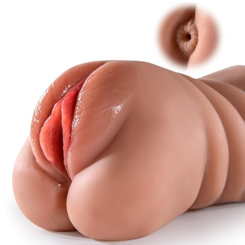 Oyiyeyiyo Realistic Pocket Pussy Male Masturbator, 3 Entrances Sex Doll Ass Toy With Tight Virgin & Anus, Pocket Pussies Blowjob Stroker Adult Sex Toys For Men Masturbation