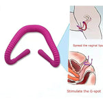 Silicone Labia Spreader, Vaginal Spreader Labia Expander Dilator Self Check Tools,Oral Enhancing Hands-Free Labia Spreader And G-Spot Stimulator - Skin-Friendly Silicone