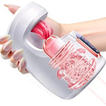 Sex Toys For Men Male Masturbator - Male Sex Toy With 10 Thrusting & 10 Real Tongue Licking Modes Blowjob Sex Machine Stroker For Training Stimulation Increase Endurance, Sex Toys For Men Pleasure