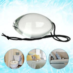 Glass Anal Plugs With Drawstring Egg-Shaped Crystal Butt Plug Prostate Massager For Women Men Couple (L)