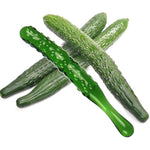 Glass Wand Anal Butt Plug - 7.08 Inch G-Spot Glass Cucumber Butt Plug, Innovative Cucumber Anal Dildo, Vaginal Prostate Massager Sex Toy For Male Female Masturbation (A)