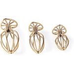 Sex Toys Metal Heart-Shaped Hollow Anal Plug Male And Female Flirting Golden Hollow Anal Plug Adult Masturbation Props L