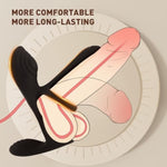 Vibrating Cock Ring Sex Toys For Men - 4 In 1 Penis Ring Perineum & Clitoral & G-Spot &Testicle Massage Stimulator With 10 Modes Adult Toy For Longer Harder Stronger For Male Female Couples Pleasure