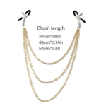 Bdsm Toys Nipple Clamps Adult Toys, 2Pcs Adjustable Nipple Clamp Toys Sex Machine, Non-Piercing Chain Stainless Steel Nipple Clips Breast Clamps Adult Sex Toys & Games For Couples