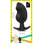 Anal Plug For Comfortable Long-Term Wear - Silicone Butt Plug Dilator With Curved Base & Slender Waist - 4.4 X 1.73 Inch Prostate Sex Toy For Men Women Masturbation