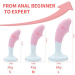 Silicone Anal Plug,3 Pcs Jeweled Silicone Anal Sex Toys,Prostate Massage Anus Dilator For Beginners Advanced Users?Pink?
