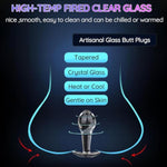 3 Pcs Glass Anal Plug Set For Outdoor Use, Clear Crystal Hidden Butt Plug Training Kit For Beginners, Anal Toys For Women Men Self Pleasure, Plug Toys For Anywhere, Sm Sex Toys For Women
