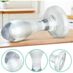 Transparent Anal Plug - Prostate Stimulating Anal Toy G-Spot Stimulate Sex Toy With Suction Cup For Beginners Advanced Men Women Couple (L)