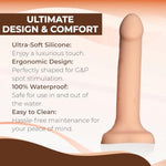 Cum Dildo - 30Ml Syringe, G&P Spot Stimulation, Ergonomic Design, Ultra-Soft & Flexible Silicone, 100% Waterproof, Easy To Clean - Premium Sex Toys For Strap On Use