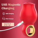 Vibrator Rose Sex Toy For Woman - Female Sex Toys Sucking Nipple Vibrator With 9 Sucking Modes, Usb Rechargeable & Smooth Touch Clitoral Stimulator, Rose Adult Sex Toys For Couples Oral Sex Pleasure