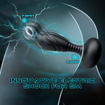 Electric Shock Anal Butt Plug, Estim Anal Vibrators Male Sex Toy With 3 Electric Shock & 10 Wriggling Rotating Vibrating Modes, Remote Control Prostate Massager Anal Plug Toys For Men Gay Women