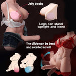 12.13Lbs Compact Shemale Sex Doll Gel-Filled Breast Sex Torso With Huge Dildo Male Sex Doll Male Masturbator Adult Sex Toys