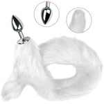 Metal Anal Butt Plug 30.7In Super Long Tail Butt Plug Arctic Fox Tail Plug For Cosplay Adult Games Sm Anal Sex Toys For Begainners Women Men Couples (M)