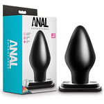 Sex Toys - Anal Adventures Butt Plug - Xxl 6 Inch Long - Tapered For Easy Insertion - 3" Thick At Widest Point - Comfortable Stayput Design Stays Inserted - Women Men & Couples - Black