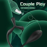 Prostate Massager Vibrating Anal Plug Cock Ring - App Remote Control Anal Vibrator With 9 Modes, Male Vibrator Couples Pleasure Adult Sex Toys Vibrating Butt Plug Penis Ring For Beginner
