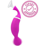 2-In-1 Clit Sucker And G-Spot Vibrator | Sex Toys For Women | Clitoral Suction | G-Spot Vibration | Waterproof Vibe | Hypoallergenic Silicone | Rechargeable | 24 Function | Mimics Oral Sex