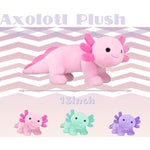 Axolotl Plush, Soft Cute Axolotl Stuffed Animal Plushies, Kawaii Plushies Dolls For Kids, Gift For Girls Boys (Pink-B)