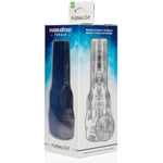 Go | Torque | Clear Male Sex Toy With Fleshlube Water | 8 Ounce Lube