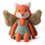 11” Plush Figures With Wings Fox Fairy Linen Cotton Stuffed Animal Toy Plush Toys For Baby