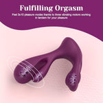 Wearable Vibrator For Women – Dual Stimulation Sex Toy With Clitoral Grinding & G-Spot Rotation, 10 Vibration Modes, 3 Rotation Speeds, Remote Control Adult Toys For Female Couples Play