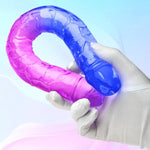 13.38" Double Ended Dildos Sex Toys Double Sided Dildos Penis Double Dong Realistic Dildo Anal Butt Plug Flexible Gradient Jelly Sex Toys Dildos For Men Women Couple (M)