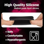 Testicle Electrical Sleeve Cbt Cock And Ball Torture Bondage Chastity Device Bdsm Silicone Scrotum Stretcher Testicles Toys Sex Things For Couples Kinky Crusher Sm Adult Games For Men Black(40Mm)