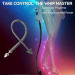 Anal Plug With 108Cm Devil Tail, 3.5Cm Stainless Steel Butt Plug With Pu Leather Whip Tail 2 In 1 Sexy Buttplug Tail Sex Toys Flirt For Women Men Adult Couples Play