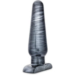 - Jet Collection By Blush - Large Anal Plug 6.5" Length, 2" Width Buttplug - Soft Flexible Shaft, Tapered Design - Carbon Metallic Black - Adult Prostate Sex Toy For Men Woman Couples
