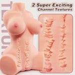 19.5Lb Lifelike Sex Dolls Male Masturbator - Sex Toys For Men Sex Torso With Big Breasts & Butt Sex Toy Pocket Pussy For Men With Tight Vaginal Anal Texture Male Stroker, Adult Toys & Games