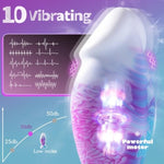 Vibrating Butt Plug Anal Plug Anal Toys For Men With Suction Cup, Large Buttplug Anal Vibrator Monster Fantasy Anal Dildo With 10 Vibrating, Silicone Sex Toys Adult Toys For Male Men & Women