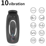 10 Vibration Modes Adjustable Penis Ring With Watch Strap Design, Usb Recharge Waterproof Quietly Vibrating Cock Ring Adult Sex Toy For Men - Remote
