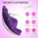 Remote Control Wearable Panty Vibrator,G Spot Butterfly With 10 Vibrations,Vagina And Clitoral Stimulation?Adult Toys For Womens Sex Pleasure(Purple)