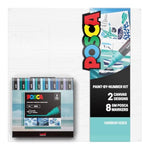 Paint by Number Canvas Kit with 8 PC-5M Paint Markers by Harbor Hues