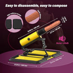 Sex Machine Multi-Speed And Multi-Angle Thrusting Sex Toy With Heating Dildo, Adjustable Masturbation Pumping Sex Gun With Automatic Dildos Vibrator For Women Men And Couples