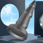 Anal Plug Butt Plug Trainer With Suction Cup Black Silicone Cone Prostate Massager Dilator Sex Toy For Men Women Masturbation (S)