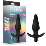 Anal Adventures Platinum Silicone Vibrating Plug - Powerful One Touch Vibration Bullet - Anchor Base For Safety And Comfort Long Term Wear - Perfect For Beginners - Sex Toy