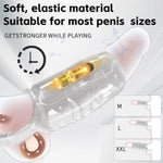 Vibrating Penis Cock Sleeve Ring To Enlarge For Male,Adult Sex Toys Couples Vibrator With 9 Stimulation Modes,G Spot Vibrators Penis Extender Sex Toy For Men Women Pleasure